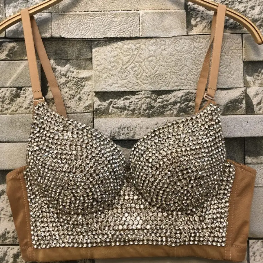 Новый Hand made жемчуг Bralet корсетные короткие Для женщин бюстье бюстгальтер