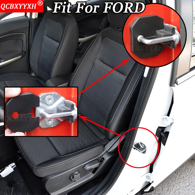 QCBXYYXH для Ford Focus Mondeo Kuga край Fiesta Everest Ecosport 04-18 4 шт./компл. автомобилей Дверные замки Защитная крышка авто аксессуары