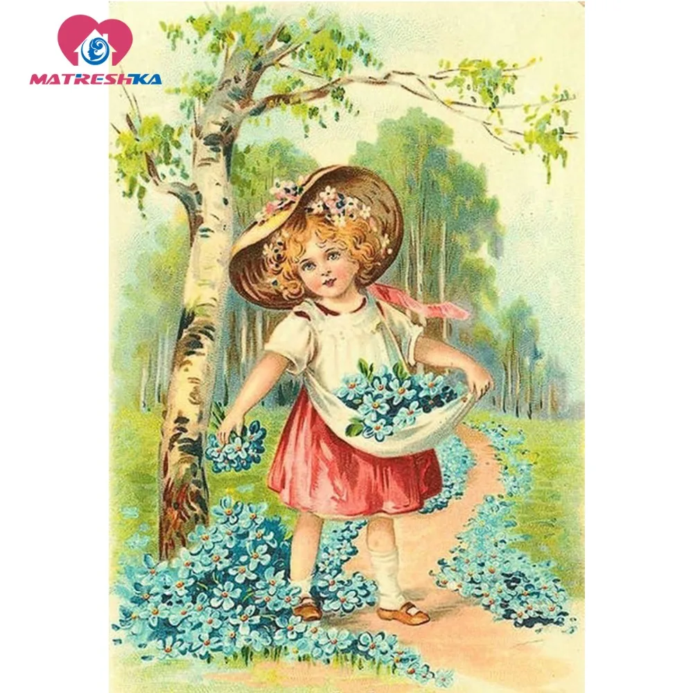 Хобби Алмазная Вышивка Полный комплект картина с Стразы и бриллиантами ручная