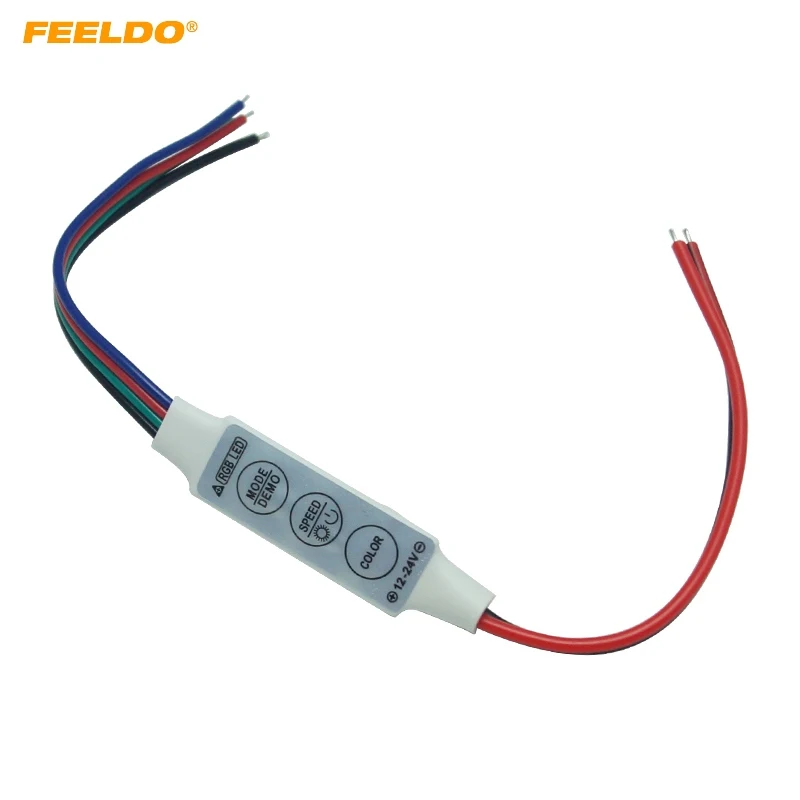FEELDO DC12V ~ 24V LED мигающий модуль фонарик с 4 проводным соединителем для светодиодной