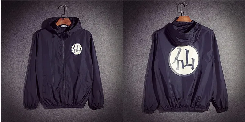 TANG унисекс косплей мужские летние куртки Jaqueta Masculina аниме Dragon Ball тонкая Солнцезащитная ветровка с капюшоном