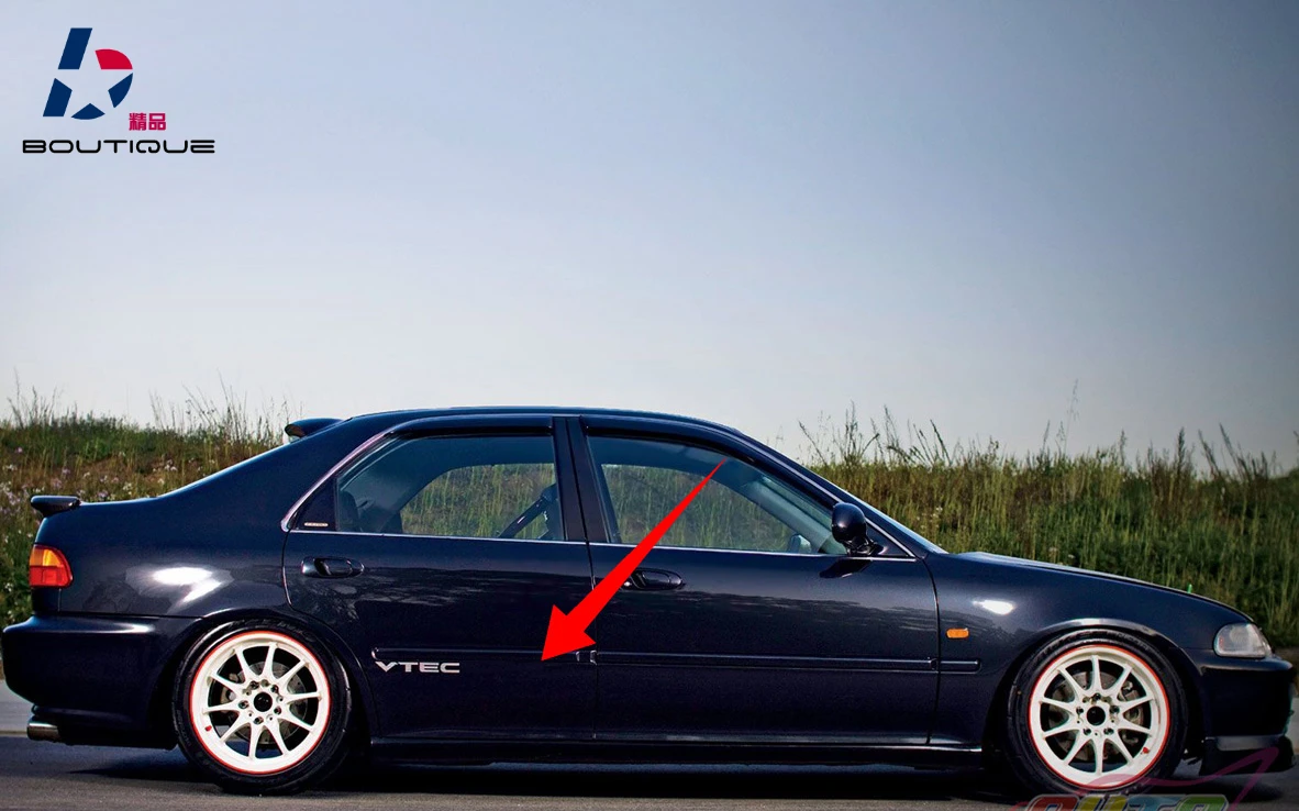 Серебристо белый VTEC для Civic Accord Si дверь крыло эмблема значок стикер|Наклейки на