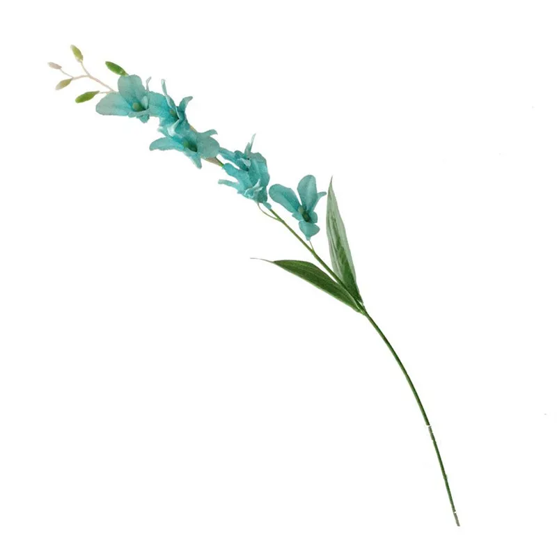 Tiffany blue 69 см искусственные цветы Шелковые магнолии искусственная Орхидея цветочные композиции вечерние свадебные украшения стола для дома гостиной отеля Декор - Цвет: Tiffany blue