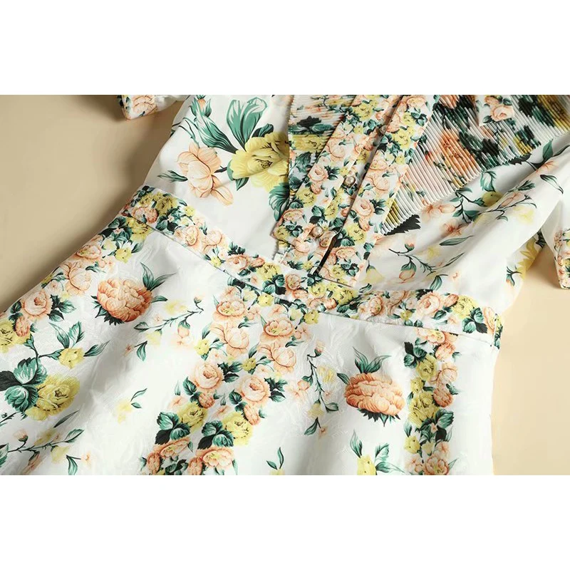 Высокое качество новинка 2019 подиумное платье женское с коротким рукавом и