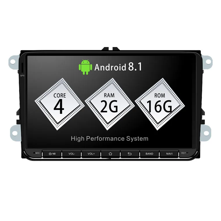 Универсальный навигационный 9 дюймовый IPS экран android 8 1 Автомобильный
