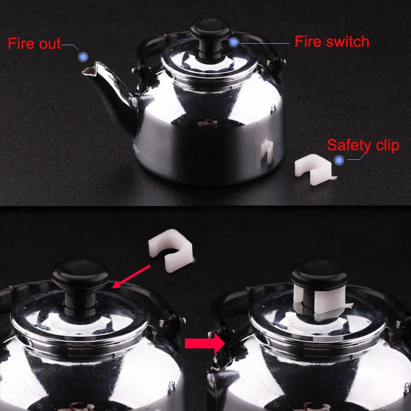 Зажигалка газовая 100 шт./лот ветрозащитная в форме чайника | Дом и сад