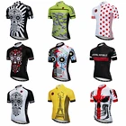 Джерси для велоспорта, Мужская велосипедная майка с коротким рукавом, MTB Топ, Майо, летний топ для верховой езды, горная спортивная рубашка, Быстросохнущий черный череп