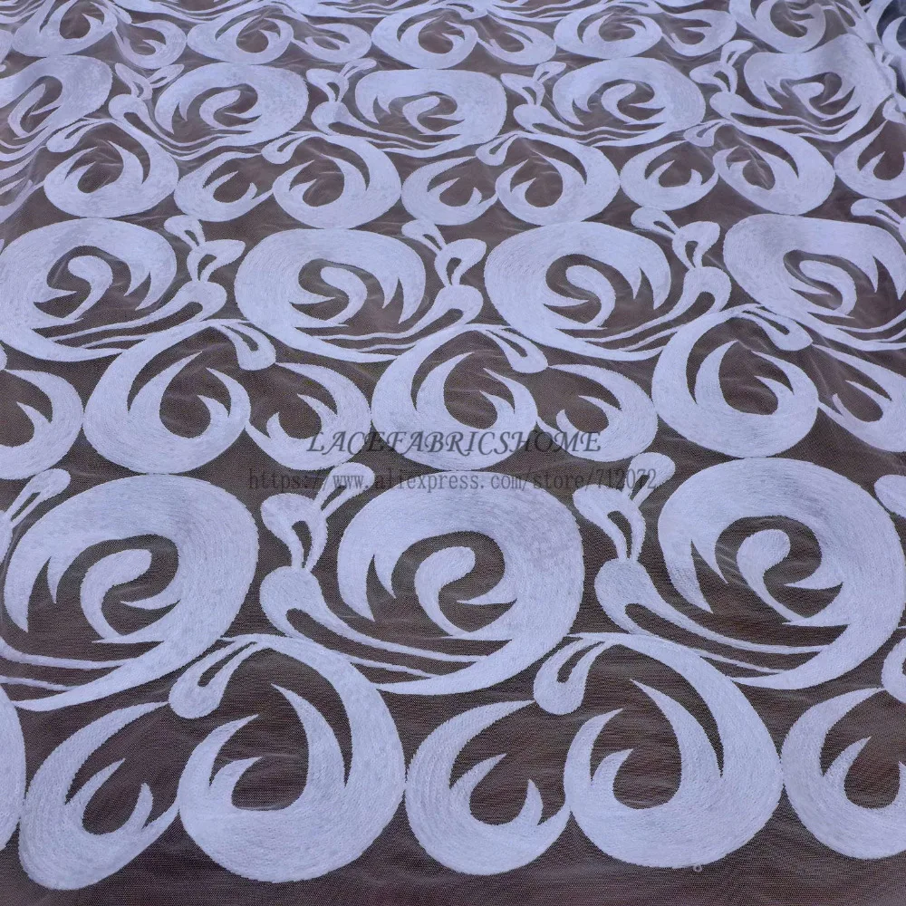 Женское платье из полиэстера с блестками на сетчатой вышивке 1 ярд|sequin fabric yard|white