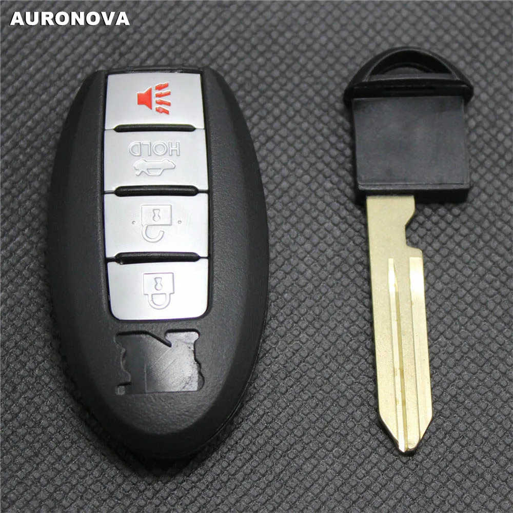 AURONOVA Новый Сменный Корпус ключа для Nissan GTR Teana Sylphy Tiida Qashqai Morano 3 + 1 кнопки чехол