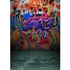 Граффити письма настенный Виниловый фон для детских фотографий фоны для фотографий с изображением для детские, для малышей Фото Цифровой студийной фотосъемки