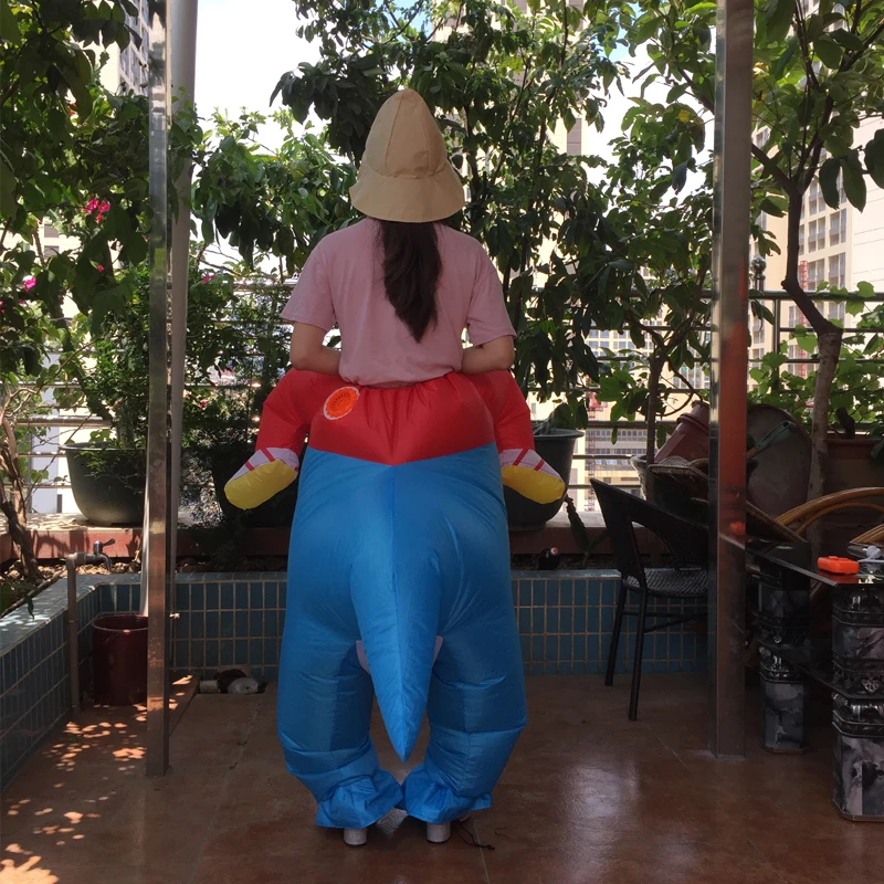 Милый детский надувной костюм динозавра для взрослых с вентилятором прогулок