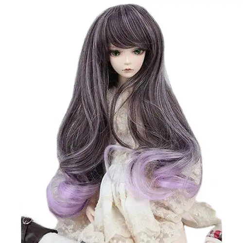 [Wamami] 97 # фиолетовый волнистый длинный парик для 1/3 SD AOD DOD DZ BJD Dollfie 8 &quot 9&quot