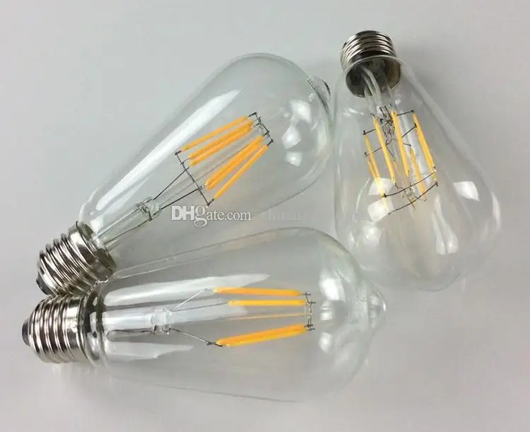 Диммируемый светодиодный шарообразный светильник Эдисона E26 E27 LED 110-240 В 220 4 Вт 6 8