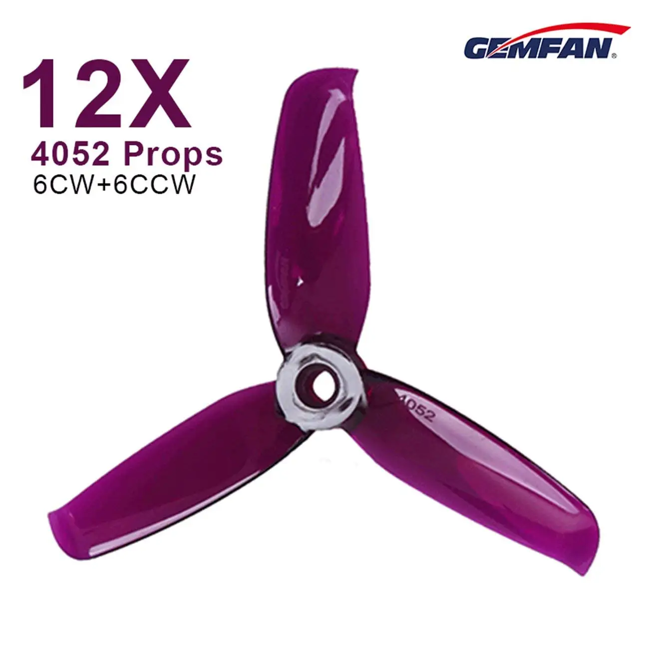 6 пар/12 шт. Gemfan Flash 4052 4 дюйма трехлопастной пропеллер Props CW CCW motor мини для РУ дронов