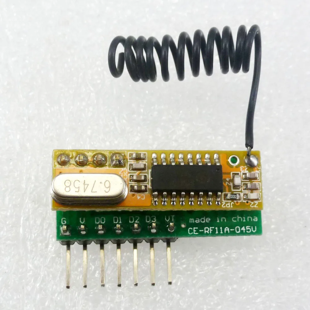 RF11A04 3 5V 433MHz 4Ch модуль декодирования беспроводной Радиочастотный приемник для EV1527