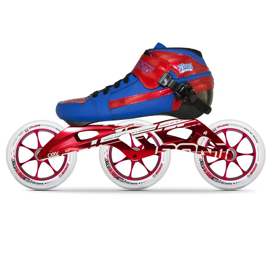 100% оригинал Bont Pursuit 2PT 195 мм 2PF CXXV скоростные Встроенные коньки термостойкие