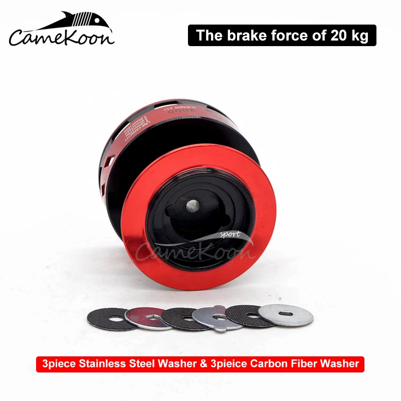 

CAMEKOON Spinning Fishing Reel 20KG Carbon Fiber Drag 12 + 1 Ball Bearings Ultra Smooth Saltwater Fishing Reel