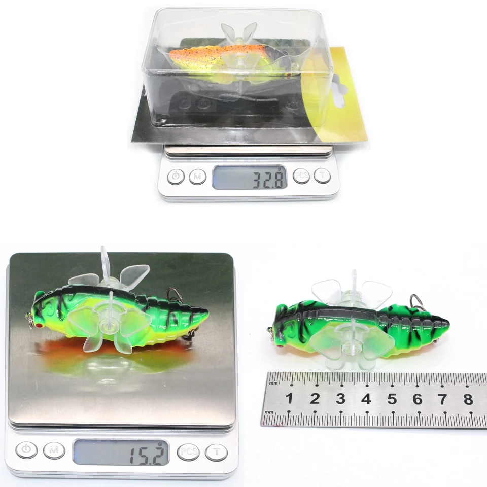 Новый Whopper Cicadas Popper 9 5 см/15 г Поверхностная приманка наживка искусственная жесткая