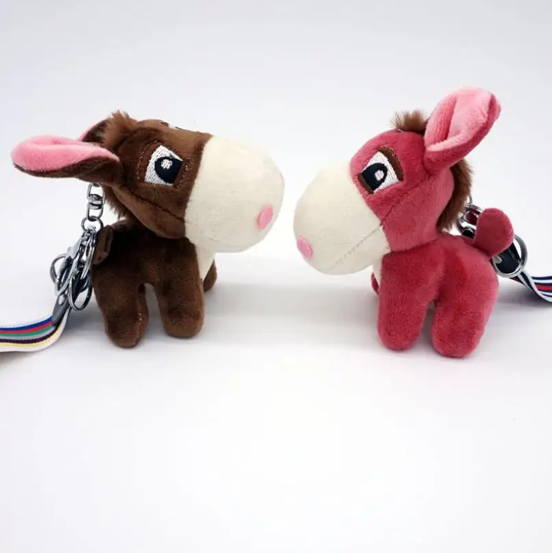 Новинка помпоны игрушки брелок для ключей плюшевые животные мягкие детские