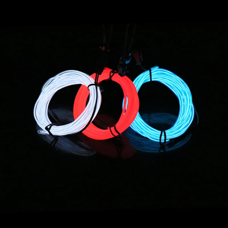 Неоновый светильник 2 3 мм для танцевальной вечеринки декоративный автомобильный - Фото №1
