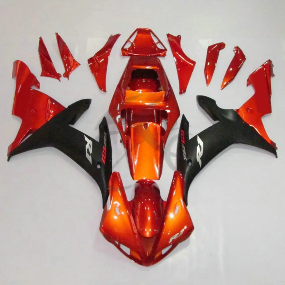 Мотоцикл золотой оранжевый ABS пластик обтекатель боди комплект для Yamaha YZF R1 YZFR1 02-03