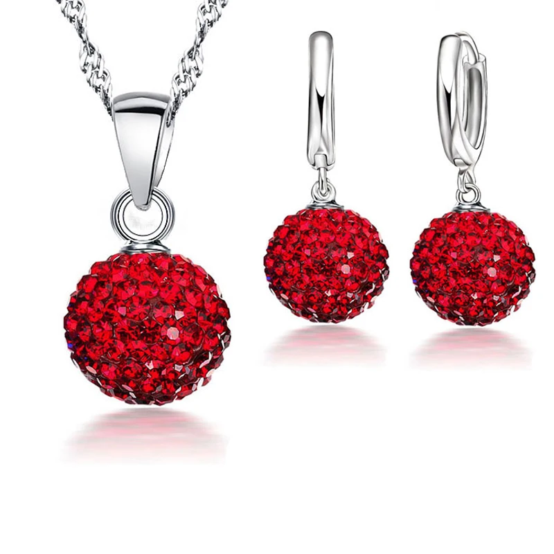 Женский ювелирный комплект из колье и серёг серебра 925 пробы|jewelry sets for women|silver jewelry