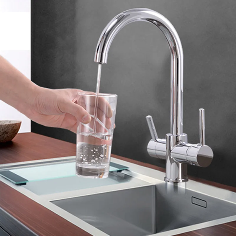 black bending drinking water purification tap kitchen sink mixer 360 degree rotation with filtered water kitchen faucet free global shipping