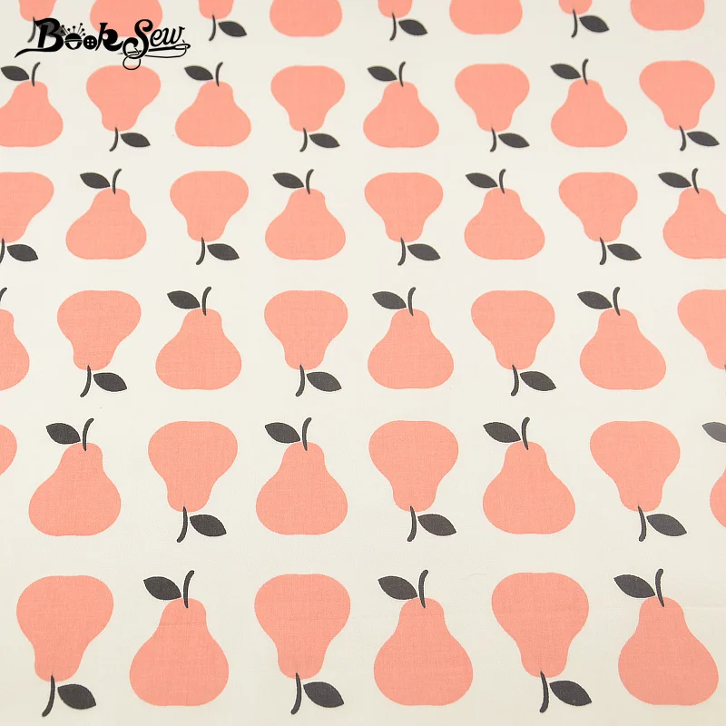 Новости оранжевые груши дизайн 100% хлопок саржевая Ткань Жир четверть тела