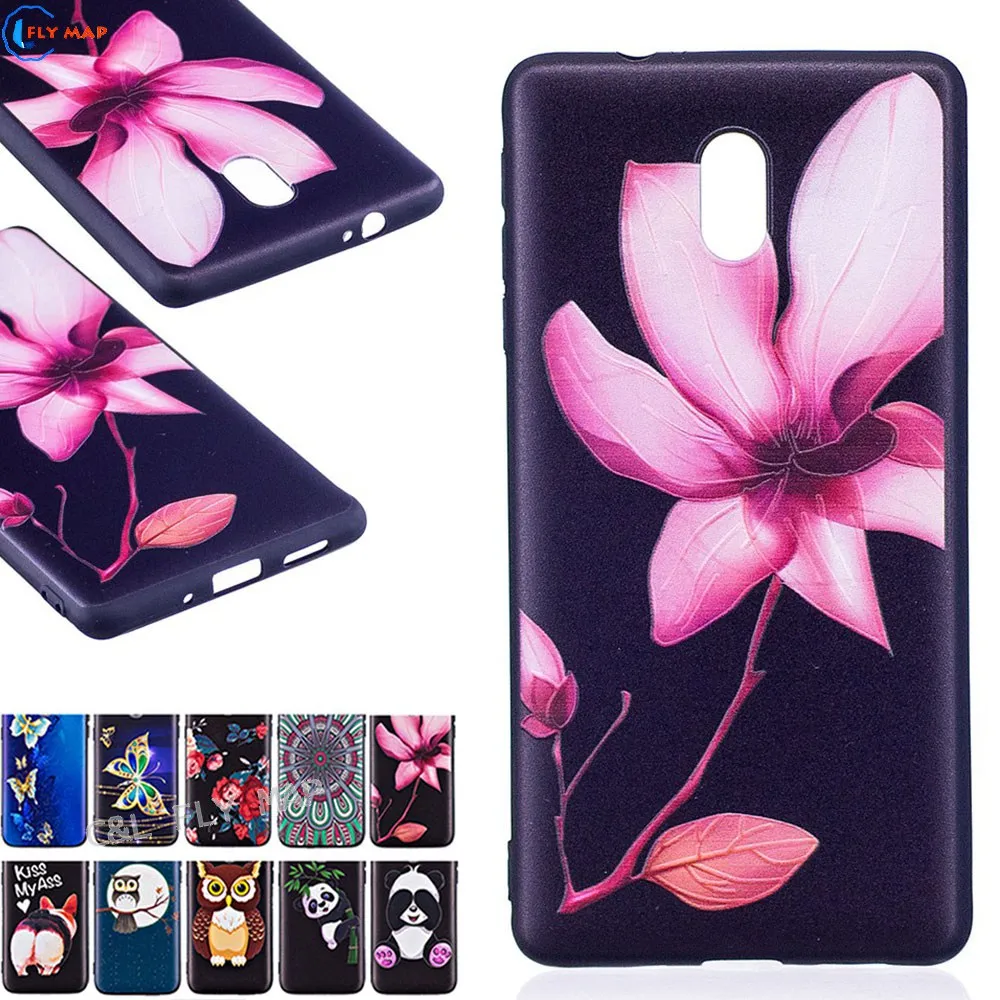 Тиснение ТПУ чехол для Nokia 3 TA-1032 TA-1020 TA-1028 оболочка Nokia3 TA 1032 1020 1028 мягкий
