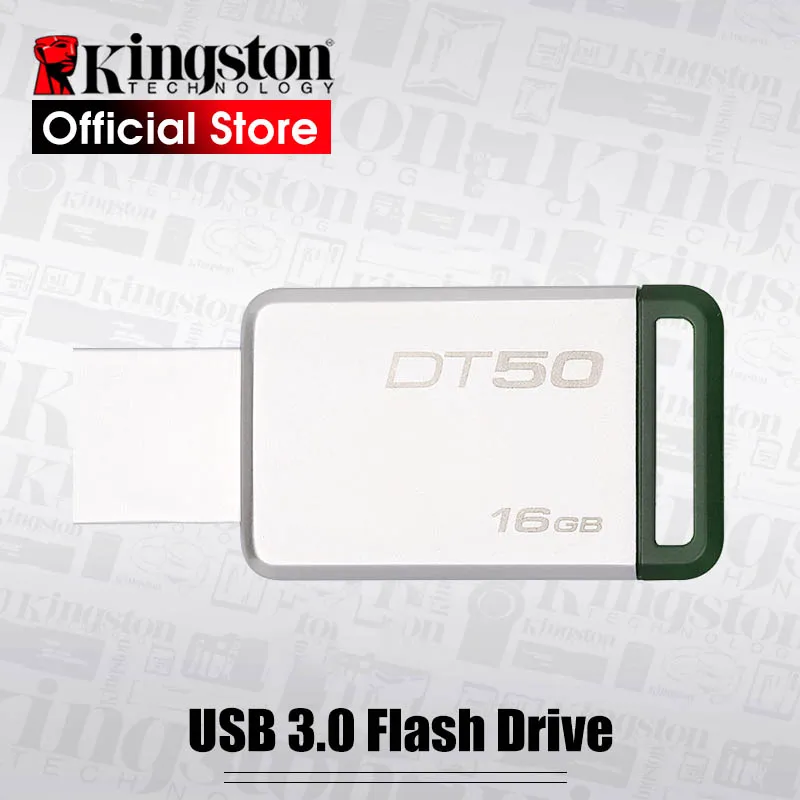 Kingston DT50 USB 3,0 USB флэш-накопитель 16 Гб флешки 16 Гб металлические флешки памяти U Stick