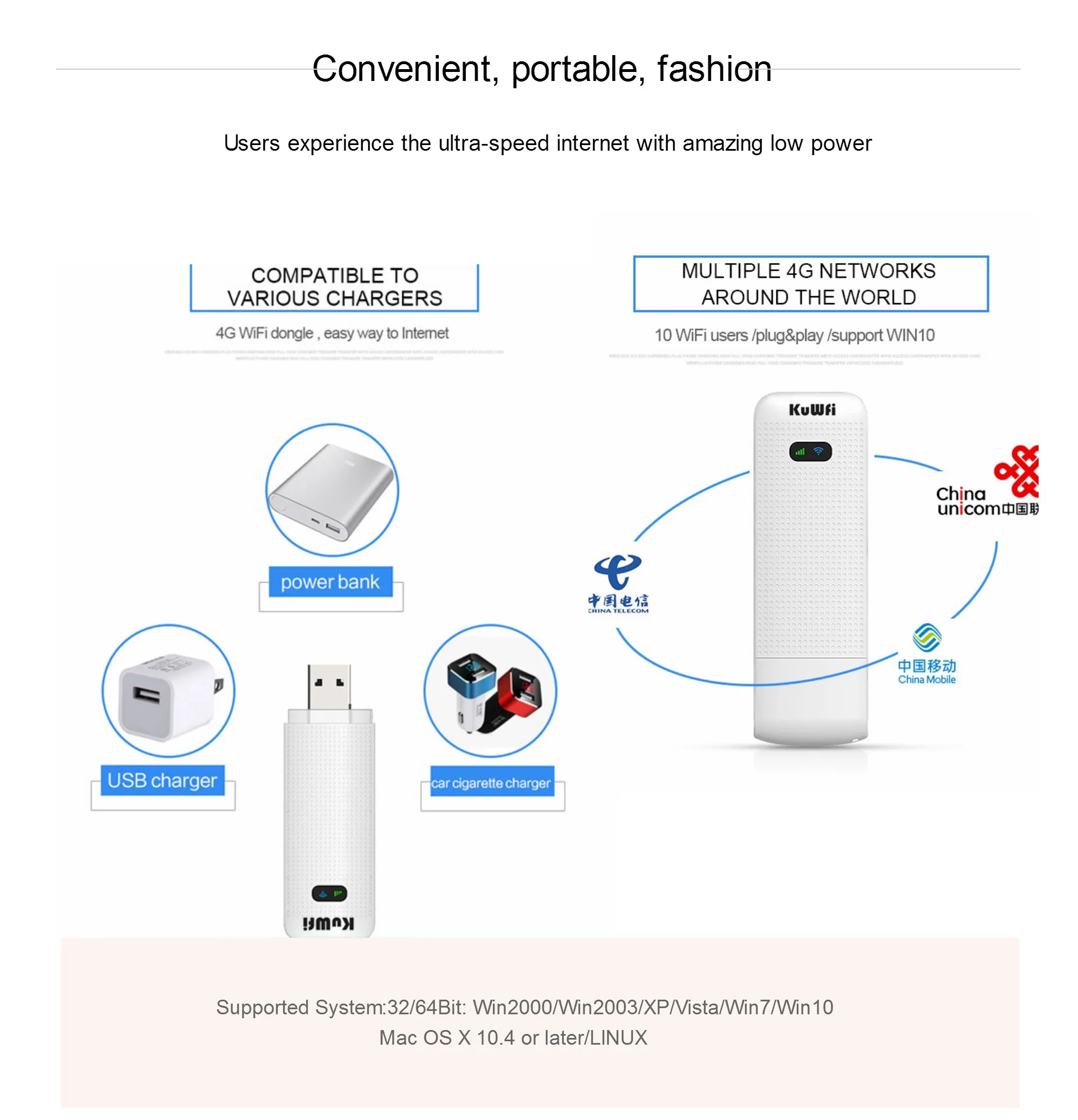 KuWFi 4G LTE модем 3g/4G USB донгл Мини карманный Мобильный Wi-Fi горячие точки разблокированный дорожный автомобиль-Wifi роутер с слотом для sim-карты