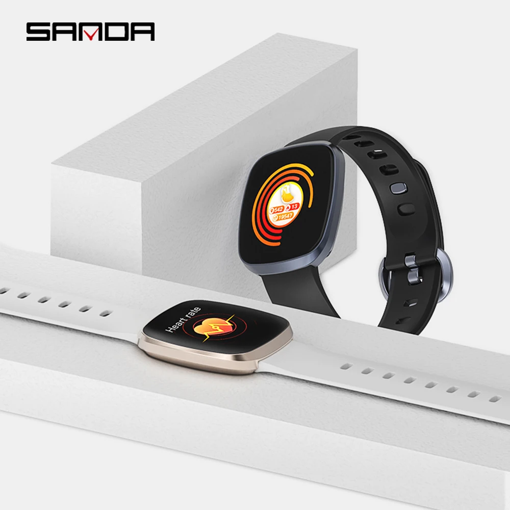 Смарт часы SANDA мужские цифровые водонепроницаемые с поддержкой Bluetooth и