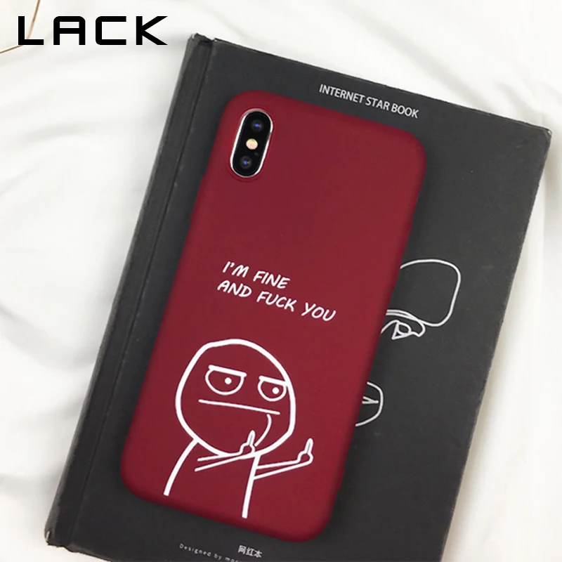 LACK Funny Cartoon Couples Phone Case For iphone XS Max XR X 6 6S 7 8 Plus Cover Ultra Slim Soft TPU Cases Capa |