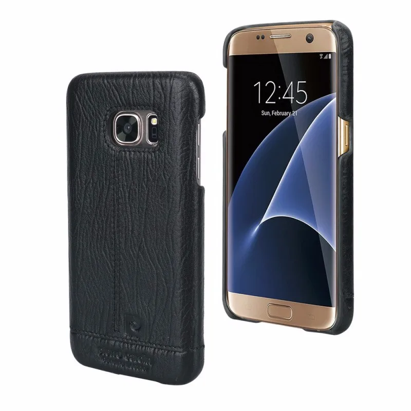 Чехол Pierre Cardin для samsung Galaxy S7/S6/S6 edge/S6 Edge Plus, Прошитый, из натуральной кожи, тонкий, жесткий, задняя крышка, чехол для телефона s