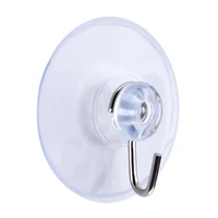 new 5pcs transparent glass window wall strong suction wall hooks hanger kitchen bathroom suction cup suckers