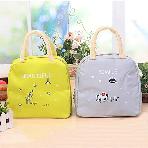 Одноцветный портативный милый мультяшный Термоизолированный чехол для хранения