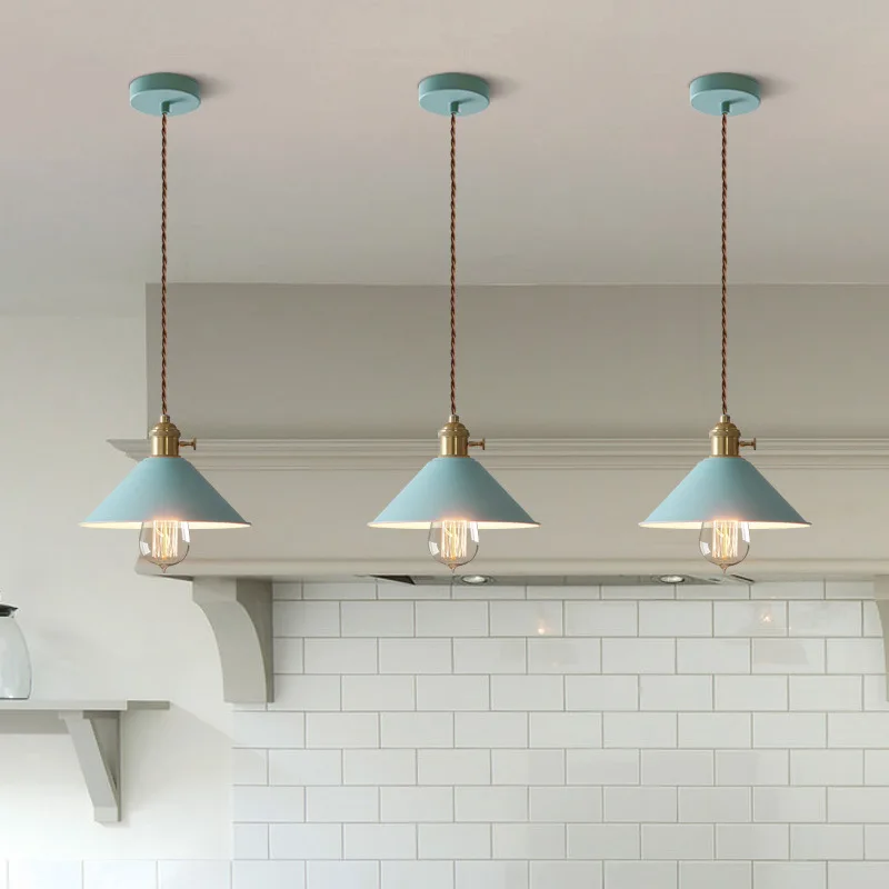 Кантри красочные светодиодные люстры освещение Ресторан спальня Hanglamp Винтаж
