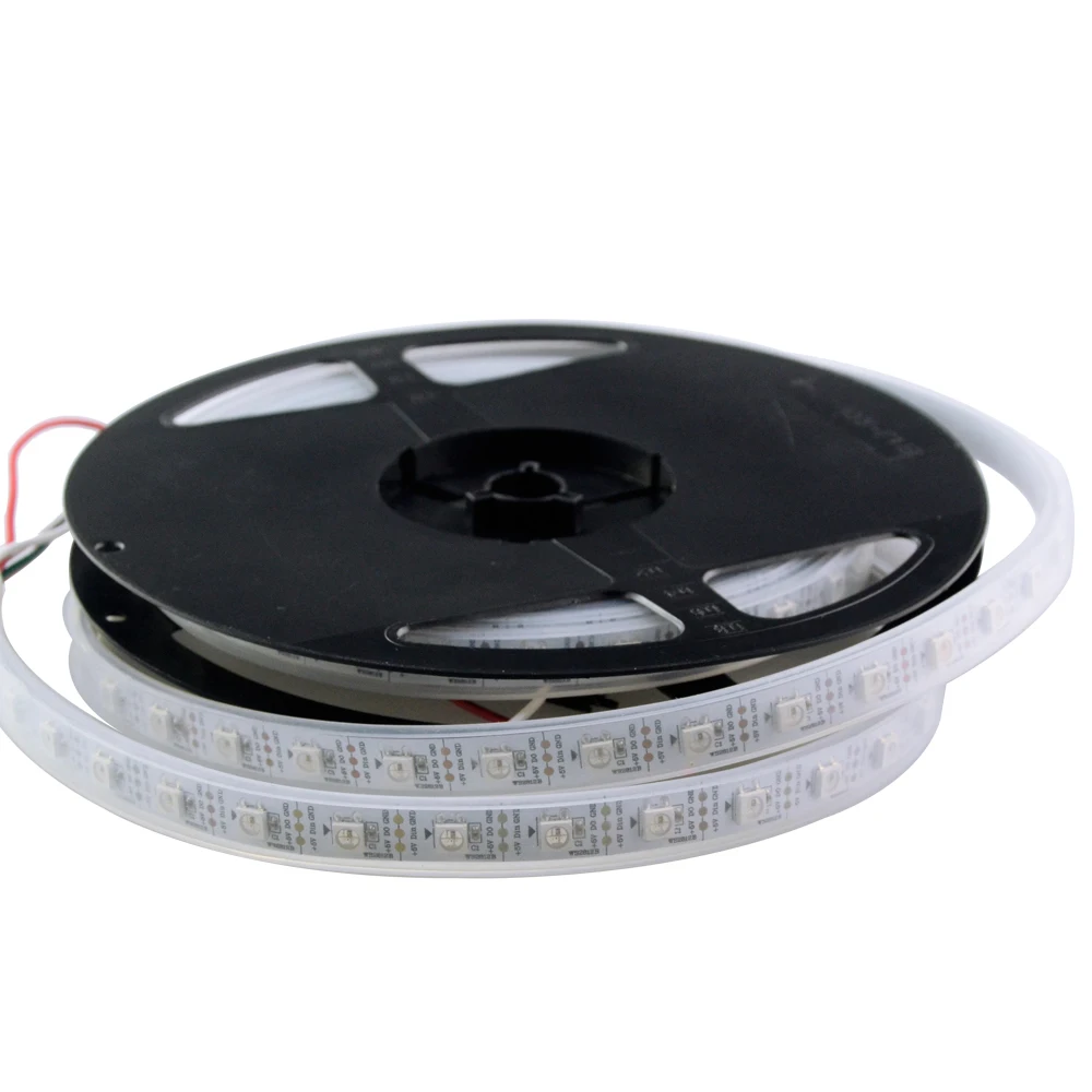 DC 5 В RGB цветная светодиодная лента WS2812b WS2812 2812 IC IP67 Светодиодная Fita De неоновая