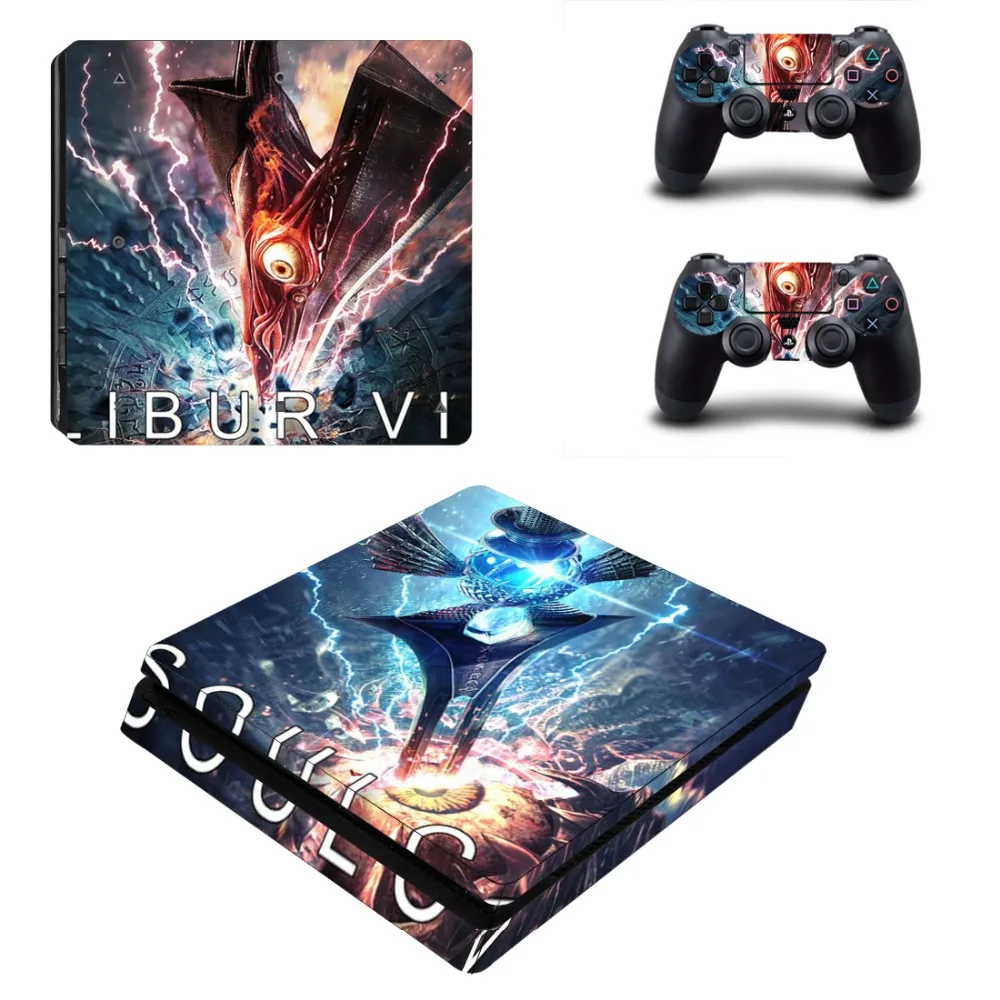 Soul Calibur VI PS4 тонкая наклейка на кожу Виниловая для Playstation 4 консоль и 2 контроллера |