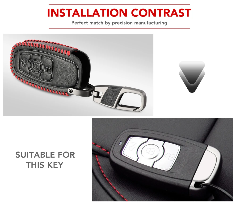 Классический дизайн чехол для автомобильного ключа из натуральной кожи Great Wall Haval