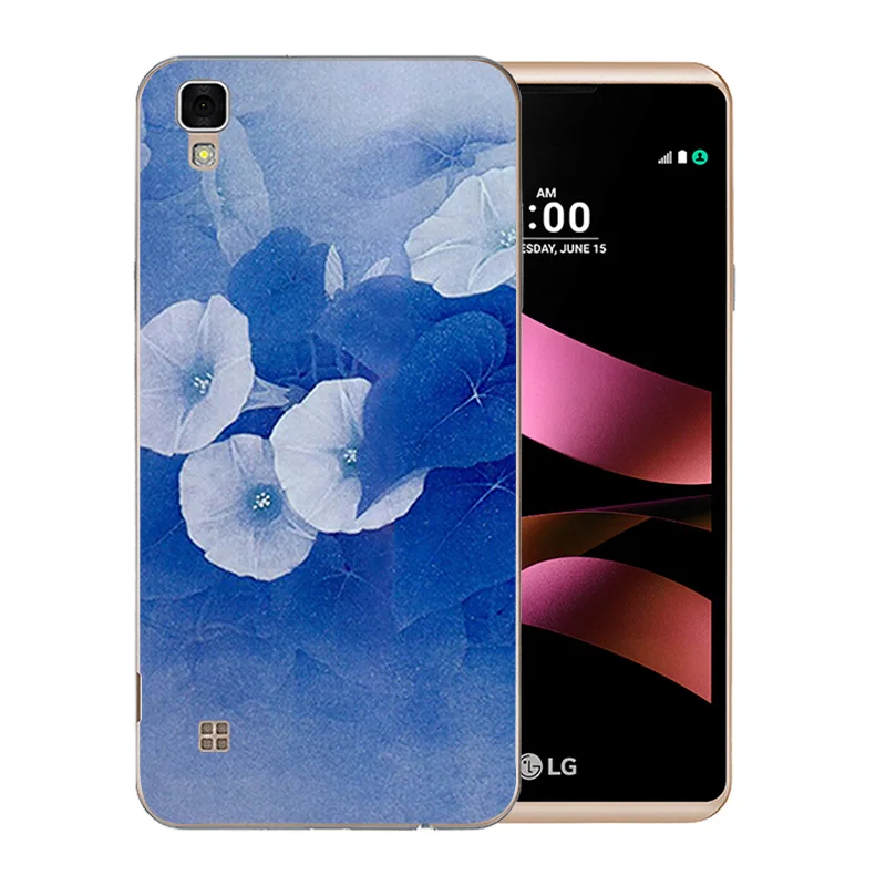 5 0 дюйма для LG X Style чехол телефона с цветущим узором K200D задняя крышка из ТПУ