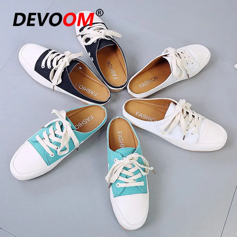 Женские лоферы из дышащей ткани в Корейском стиле легкие мокасины на плоской