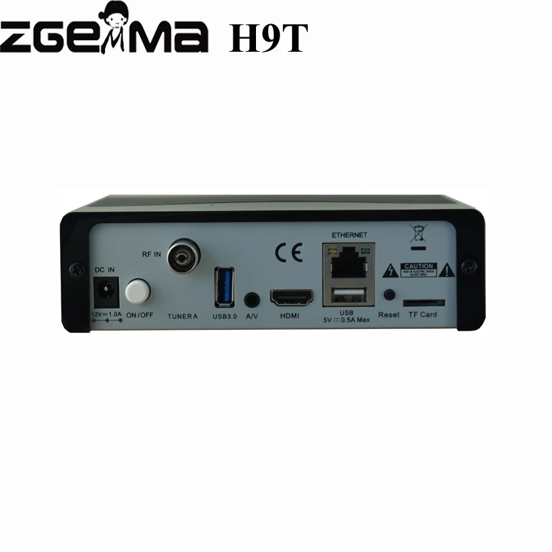 2 шт./лот низкая стоимость Quad-Core 4K приемник ZGEMMA H9T с одним DVB-T2/C Гибридный тюнер PIP IPTV