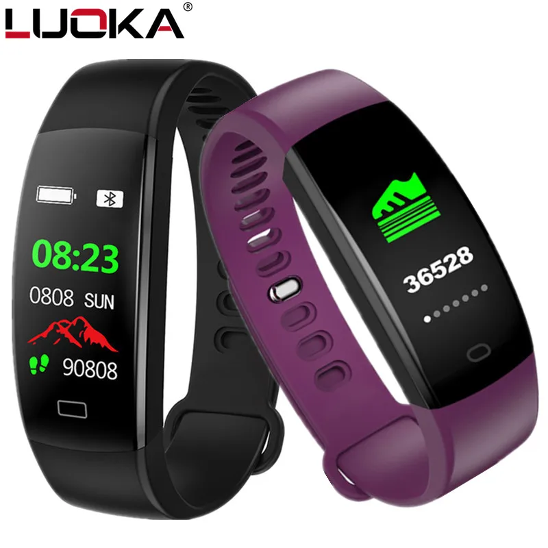 Смарт браслет miband2 мужской с цветным экраном Водонепроницаемый Фитнес