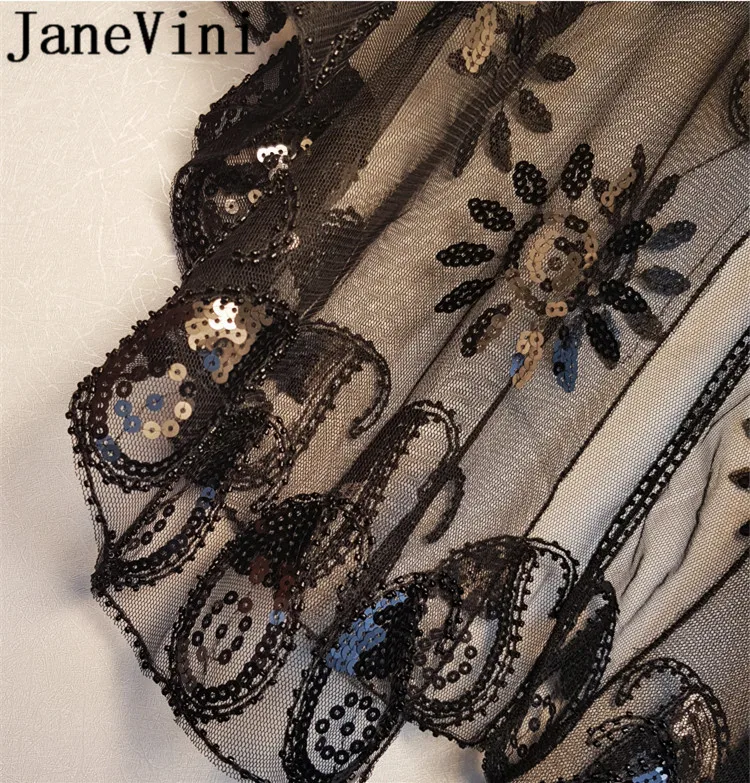 JaneVini высококачественные Блестки для женщин Болеро для невесты Золото Кружева бисером Свадебная накидка невесты Вечеринка выпускное пальто Верхняя одежда