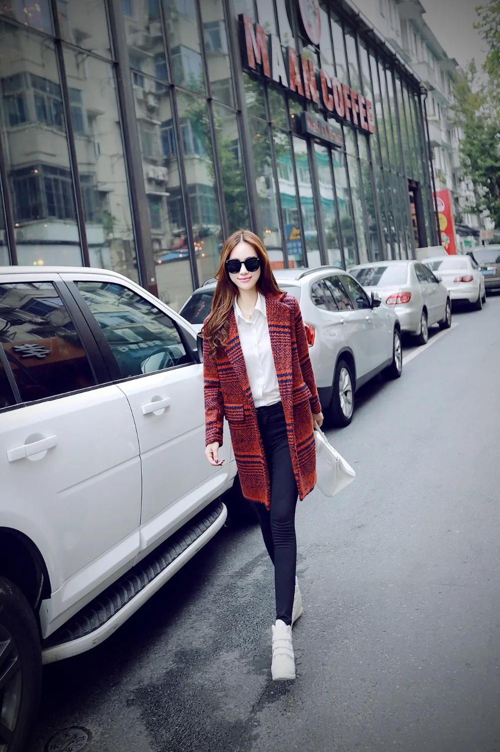 2017 Autumn And Winter Fashion Women Woolen Single Button Coat Turn-down Collar Long sleeves Slim XS-XL WXY131 | Женская одежда