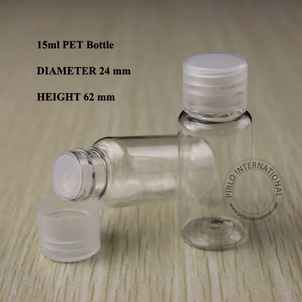 100 шт. прозрачная пластиковая бутылка для лосьона 15 куб. См|cosmetic packaging container|cosmetic