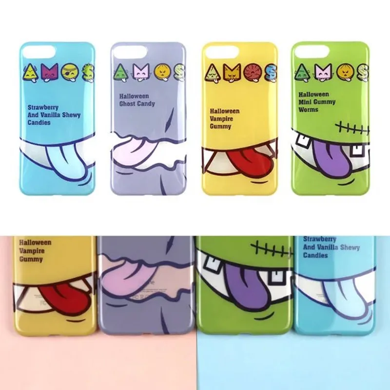 Милый Мультфильм Маленькие Монстры Большой Рот мягкий тпу Случае покрытия для