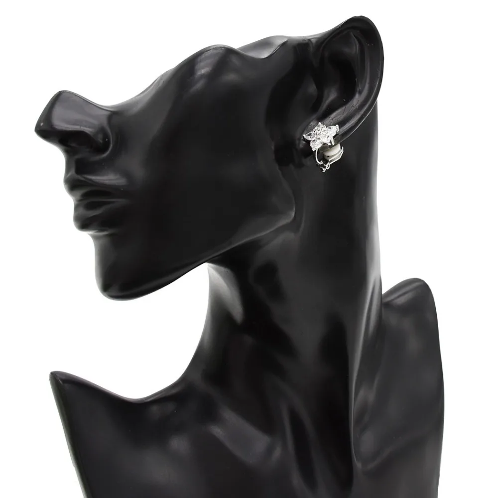 

Elegant Simple Shiny 3A Zircon Flower Crystal Stud Earrings Chains Bracelets Women Bridal Wedding Bracelet Earrings Jewelry Set