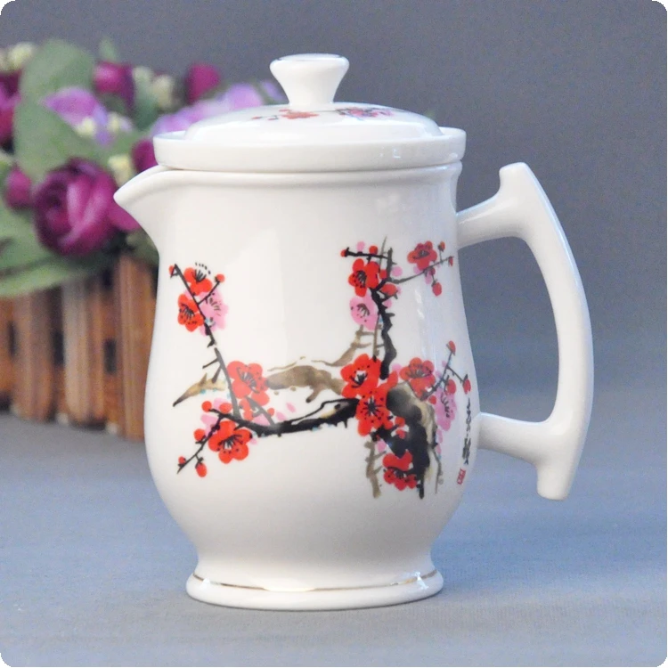 Красный ромб фарфоровый чайный комплект с специальное предложение Huayu дэхуа